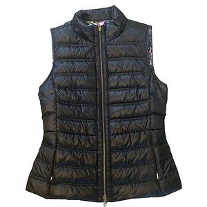Lilly Pulitzer Elana Puffer Down Black Vest